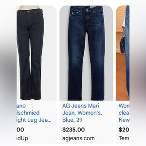 Ag Adriano Goldschmied Dark Blue Boot Cut Jeans